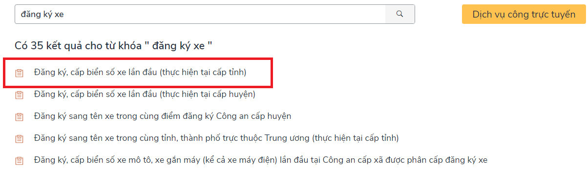 Hướng dẫn cách đăng ký cấp biển số định danh online