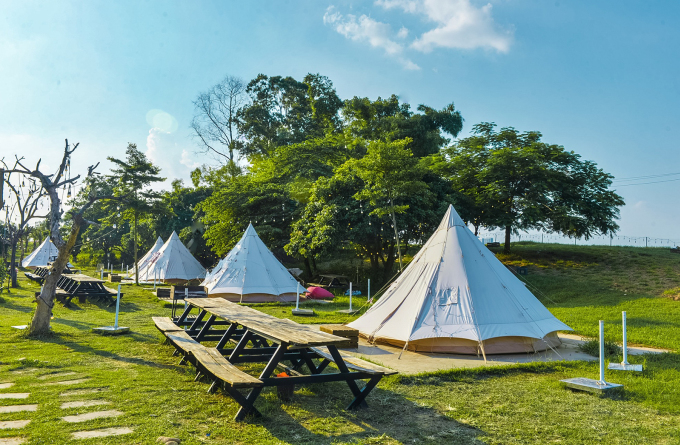 Khu cắm trại Sixdoong Cafe & Camping. Ảnh: Khu cắm trại