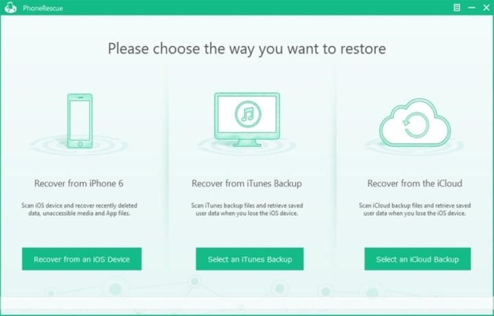 Phần mềm PhoneRescue.