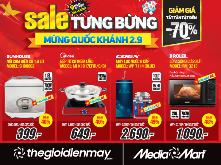 MediaMart Sale tưng bừng mừng Quốc khánh, giảm giá lên đến 70% - 4