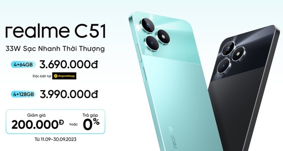 realme C51 sở hữu sạc nhanh SuperVOOC 33W ảnh 2