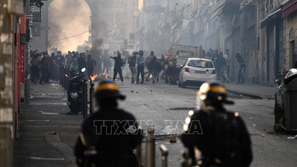 Marseille,bắt giữ cảnh sát,Mohamed Bendriss,biểu tình