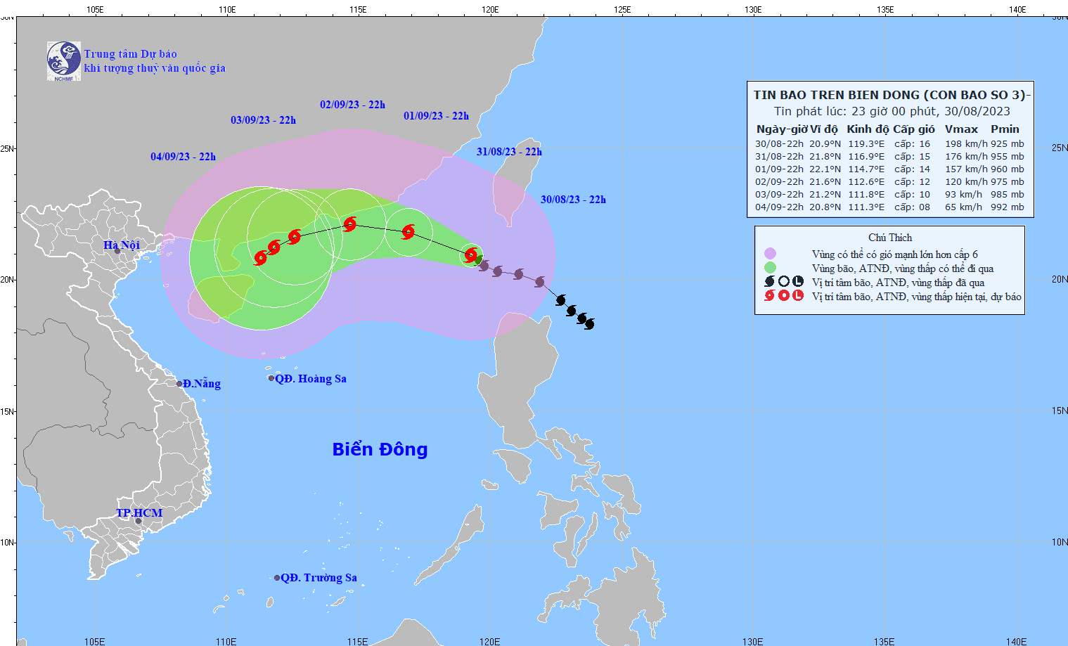 Bão số 3 trở thành siêu bão đầu tiên trên Biển Đông năm 2023 - Ảnh 2.
