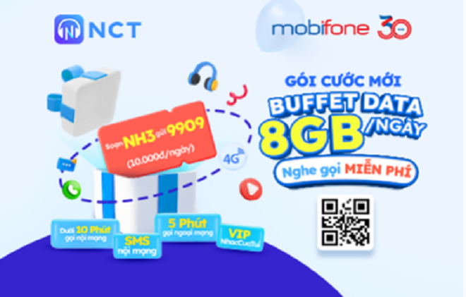 Gói cước Buffet mới của MobiFone cho phép nghe nhạc không giới hạn trên NhacCuaTui.