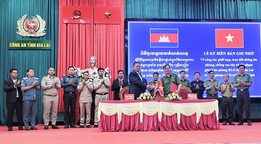 Gia Lai và Ratanakiri phối hợp trao đổi thông tin về phòng-chống ma tuý, tội phạm qua biên giới ảnh 1