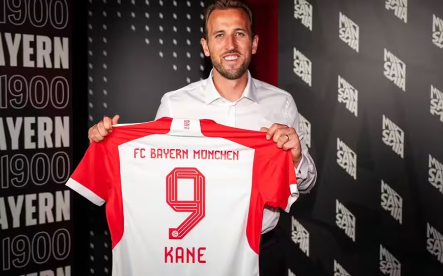 Harry Kane chính thức khoác áo Bayern Munich