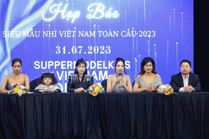 Họp báo khởi động cuộc thi Siêu mẫu nhí Việt Nam Toàn cầu 2023.