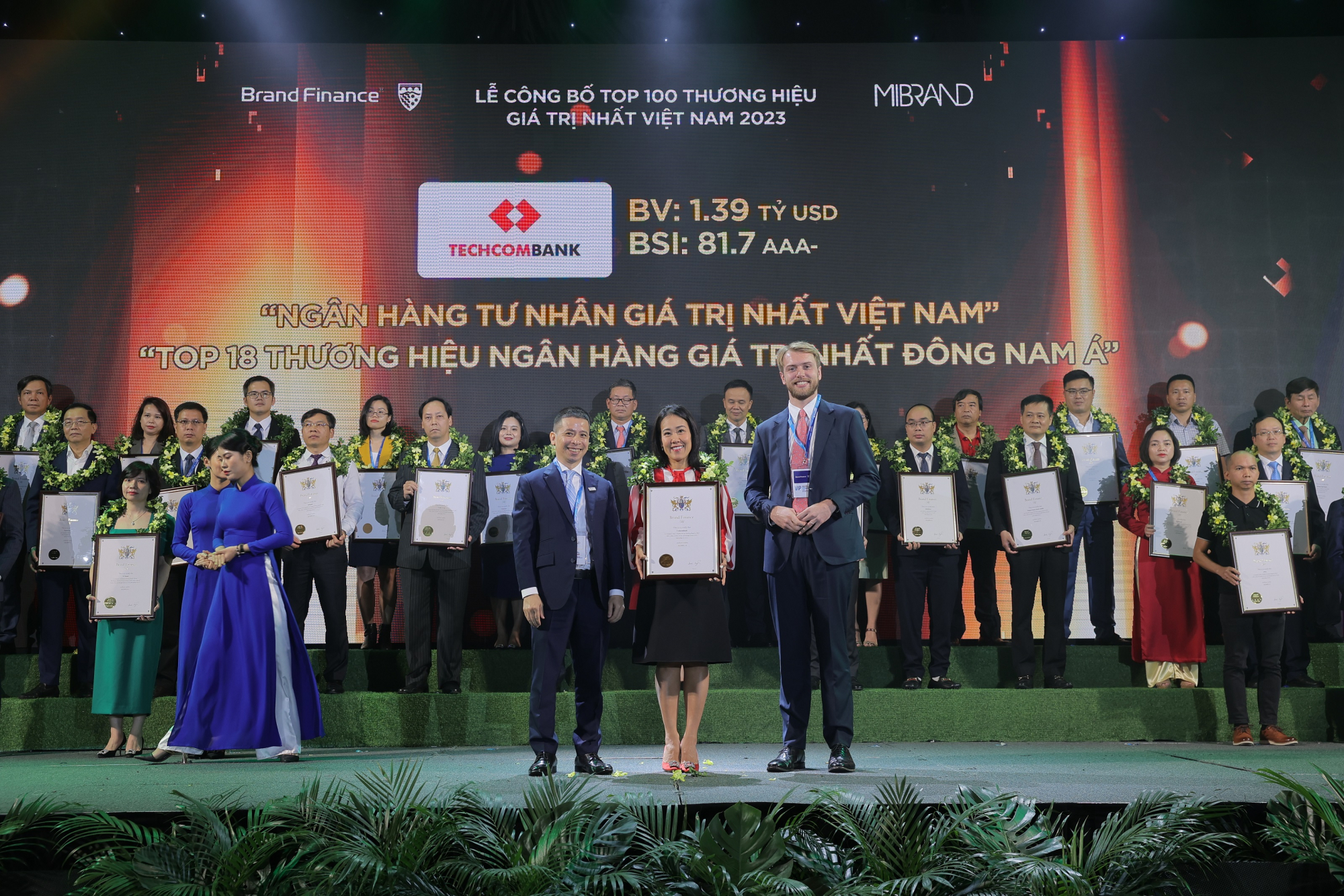 techcombank la thuong hieu ngan hang tu nhan gia tri nhat viet nam 2023 hinh 1