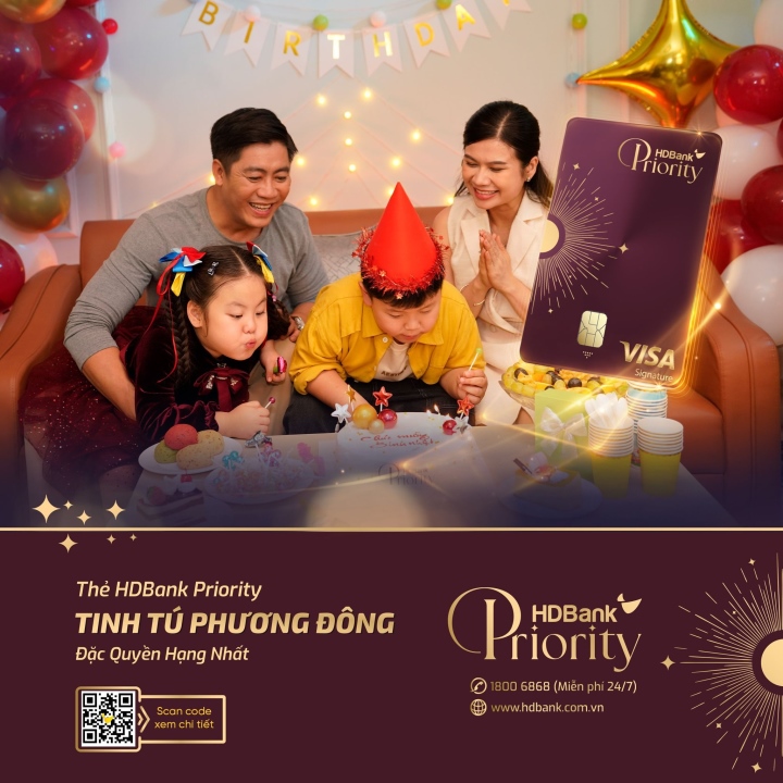 Thẻ tín dụng HDBank Priority - Tinh Tú Phương Đông: Sắc đỏ rượu vang đẳng cấp - 1