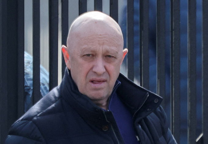 Trùm Wagner Yevgeny Prigozhin ở Moskva, Nga, hôm 8/4. Ảnh: Reuters