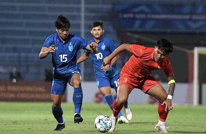 U23 Thái Lan thắng U23 Myanmar.