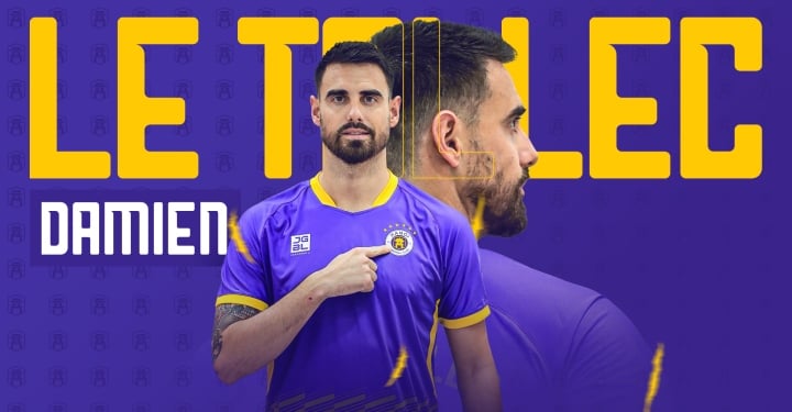 Damien Le Tallec đầu quân cho Hà Nội FC. (Ảnh: HNFC)