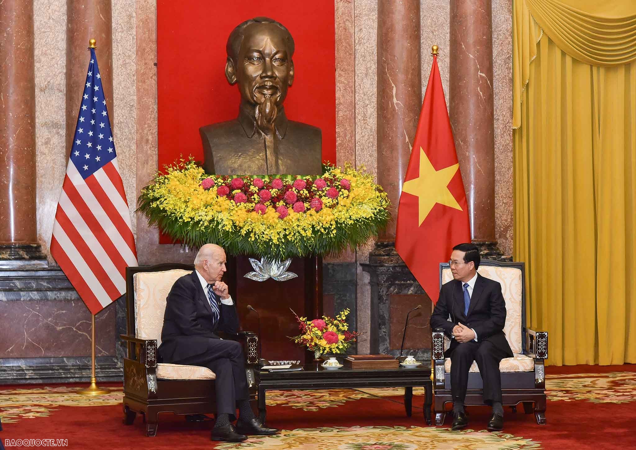 Chủ tịch nước Võ Văn Thưởng tiếp Tổng thống Hoa Kỳ Joe Biden