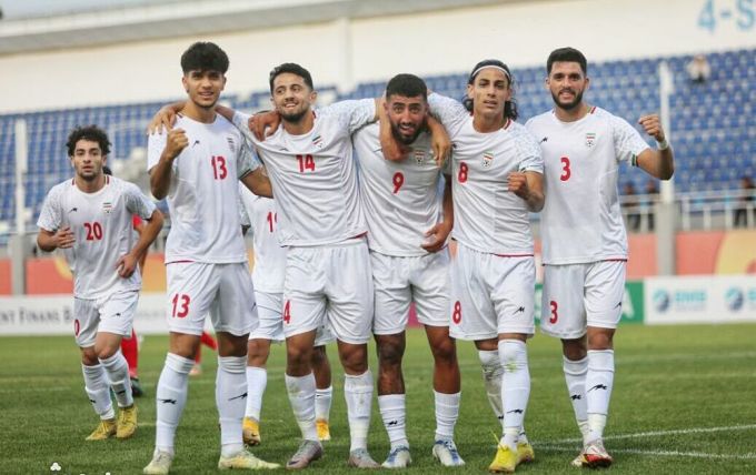 U23 Iran bị loại đáng tiếc ở vòng loại U23 châu Á 2024 khi kém Malaysia ở chỉ số fair-play. Ảnh: Khabarvarzeshi