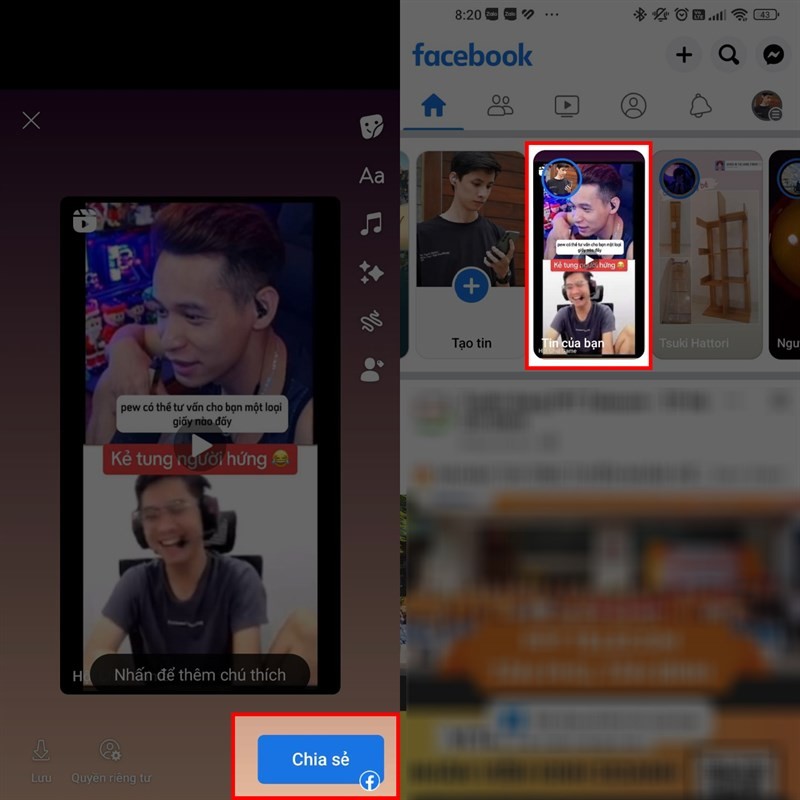 Hướng dẫn cách chia sẻ Reels Facebook lên story Instagram