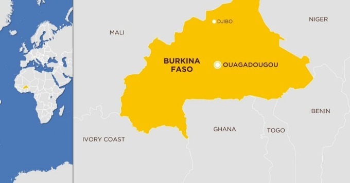 Vị trí Burkina Faso. Đồ họa: Africa News