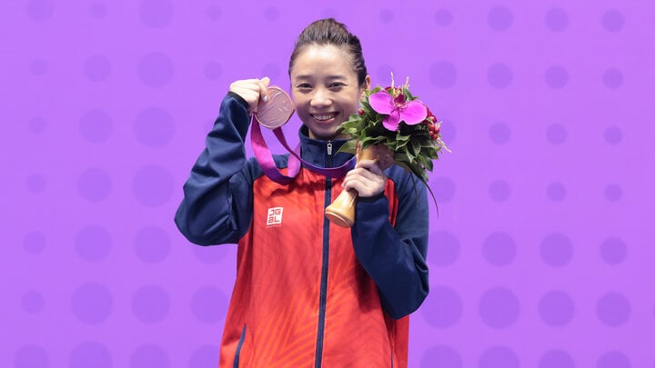 Dương Thúy Vi giành huy chương đồng ASIAD 19. (Ảnh: Bùi Lượng)