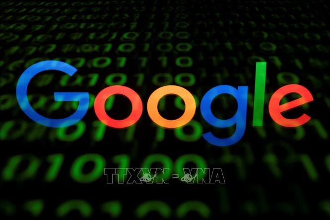 Biểu tượng của Google trên màn hình máy tính bảng. (Ảnh: AFP/TTXVN)