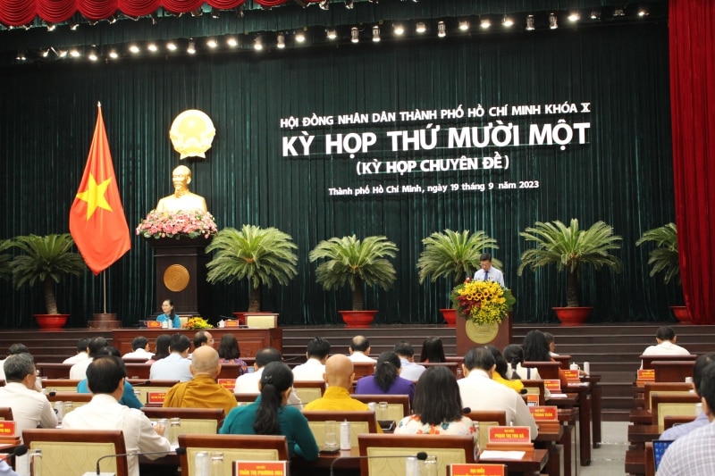 Quang cảnh kỳ họp. (Ảnh: Thành Nhân).