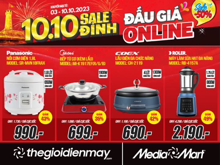 MediaMart siêu sale 50% hàng điện máy, công nghệ dịp 10.10 - 3