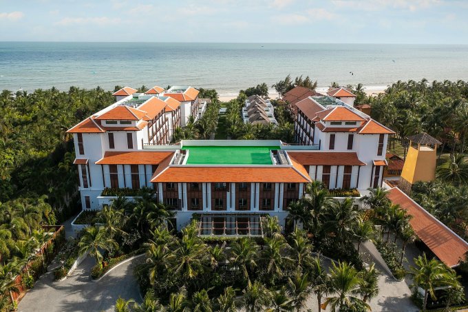 Thiết kế của resort mang dấu ấn văn hóa Chăm. Ảnh: The Anam Mui Ne