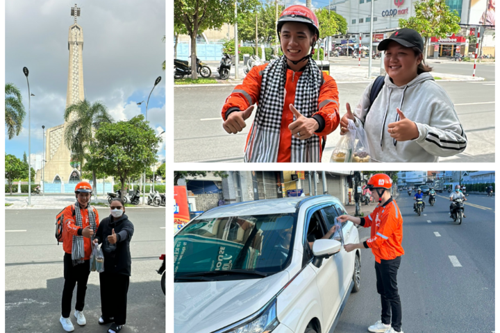 Người dùng Long Xuyên vô cùng hào hứng với màn “ra quân” độc đáo từ ShopeeFood.