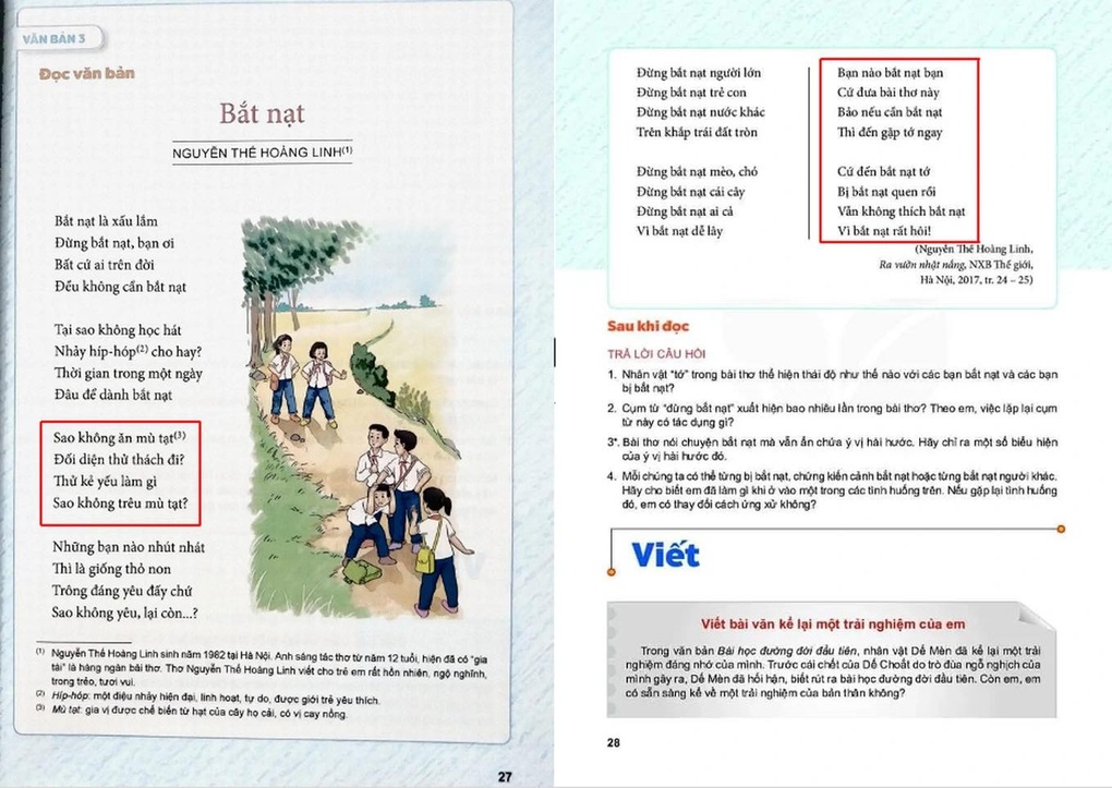 Bài Bắt nạt gây tranh cãi: Có gì lấp lánh mà đưa vào sách giáo khoa? - 1