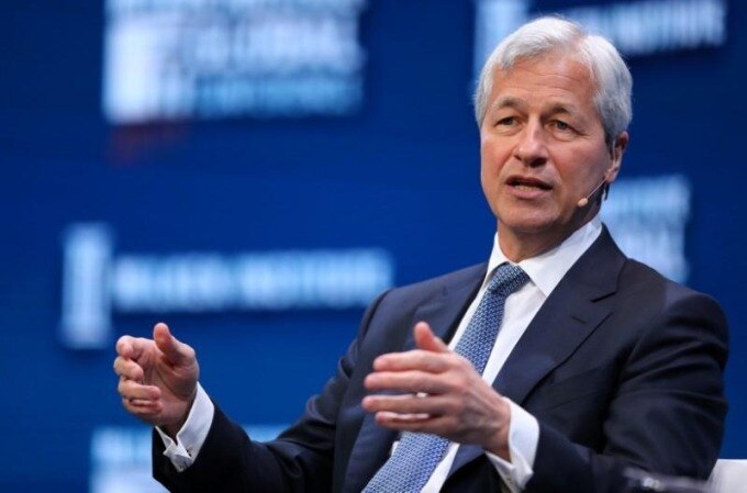 CEO JP Morgan Jamie Dimon tại một hội thảo ở California (Mỹ). Ảnh: Reuters