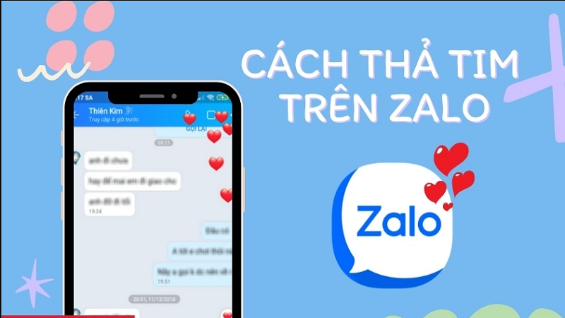 Cách thả tim trên Zalo bay ngập tràn để bày tỏ cảm xúc