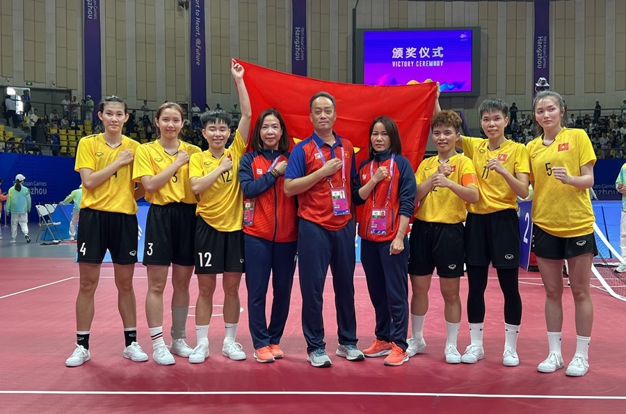 ASIAD 19: Đội tuyển cầu mây nữ mang Huy chương vàng về cho thể thao Việt Nam