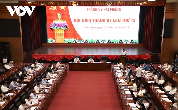 Hội nghị Thành ủy Hải Phòng lần thứ 13.