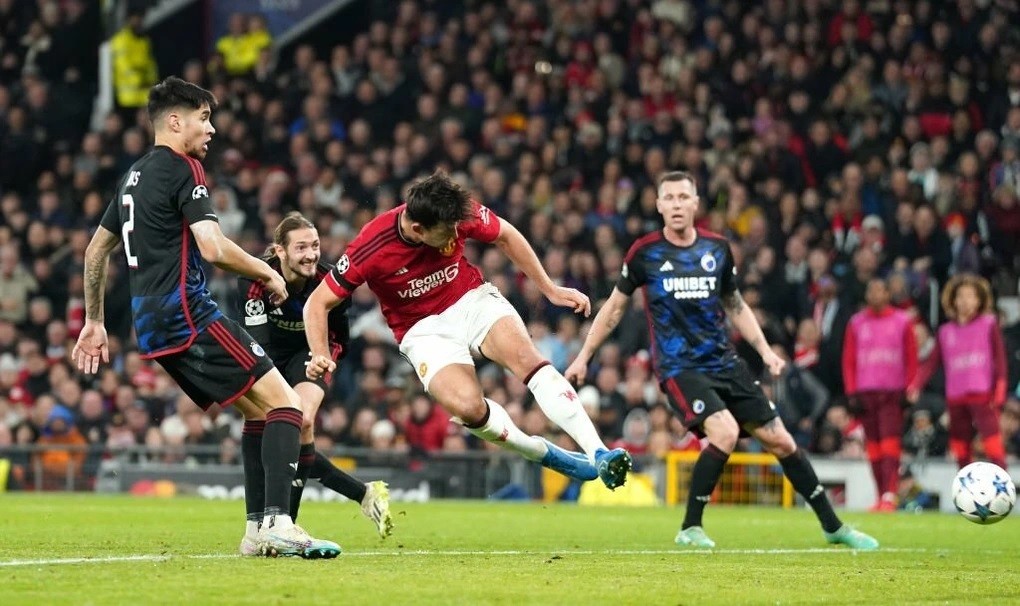 Maguire ghi bàn thắng duy nhất giúp Man Utd hạ Copenhagen (Ảnh: Getty).