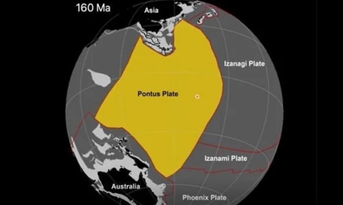 Vị trí của mảng kiến tạo Pontus. Ảnh: Suzanna van de Lagemaat