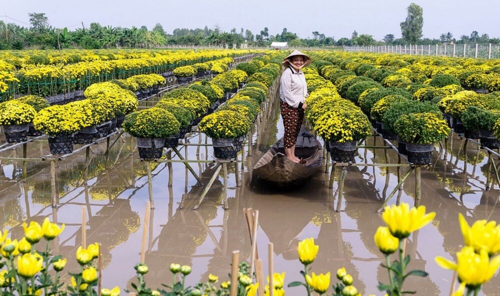 Làng hoa Sa Đéc. Ảnh: NGUYỄN TOÀN