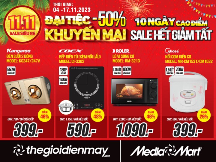 MediaMart siêu sale 11/11, 10 ngày sale hết giảm tất đến 50% - 4