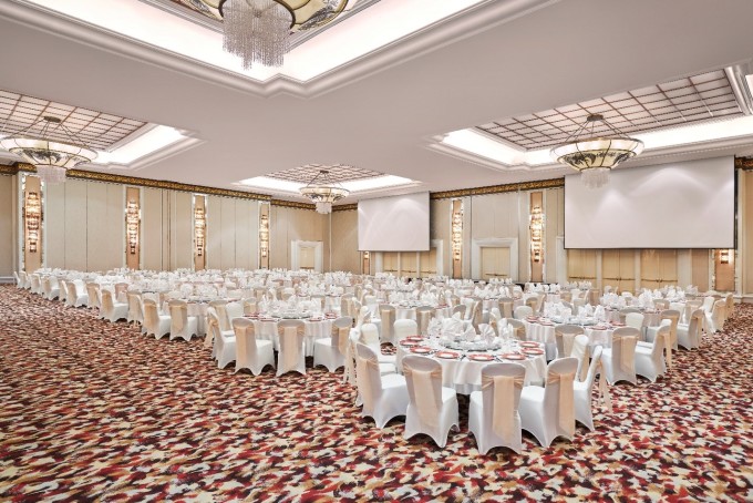 Grand Ballroom với diện tích trên 1.200 m2, có thể phân chia thành 4 phòng chức năng. Ảnh: The Grand Ho Tram