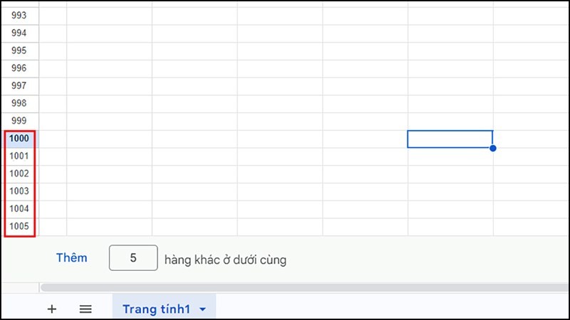 4 cách chèn nhiều dòng trong Google Sheets đơn giản, hiệu quả