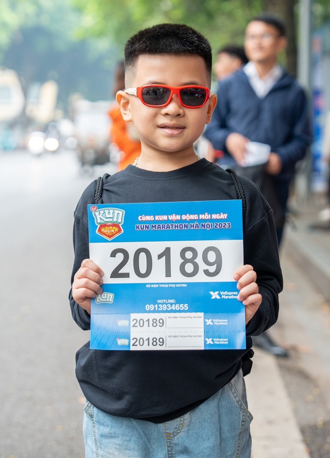 Viết Phú bày tỏ mong muốn chạy để vui khoẻ khi tham gia Kun Marathon Hà Nội 2023. Ảnh: Tùng Đinh