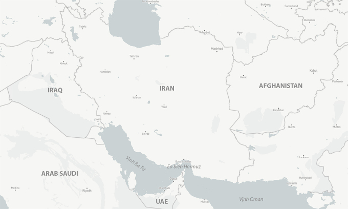 Vị trí vịnh Ba Tư và eo biển Hormuz. Đồ họa: CSIS