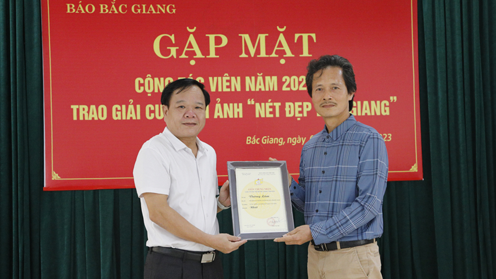 bao bac giang trao giai cuoc thi anh net dep bac giang nam 2023 hinh 1