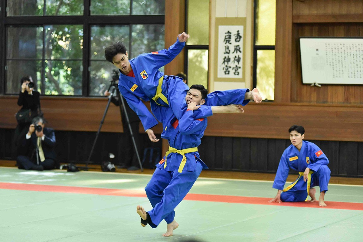 Giao lưu võ thuật Vovinam Việt Nam và võ đạo Nhật Bản