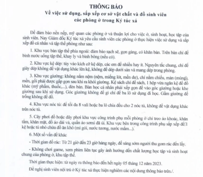 Ký túc xá cấm sinh viên nằm nệm do có… rệp - Ảnh 1.