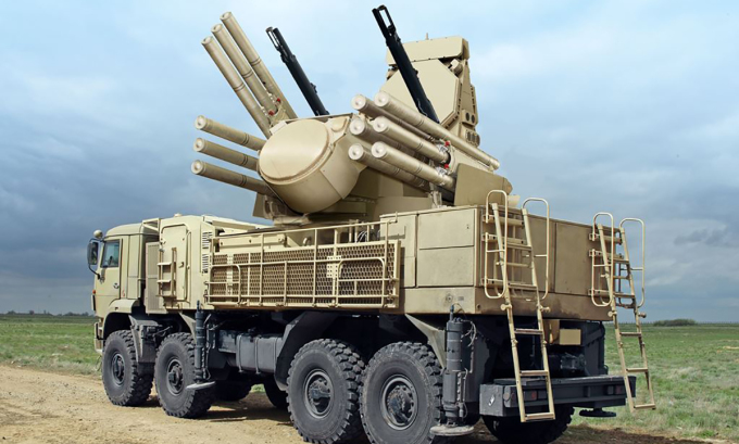 Tổ hợp pháo - tên lửa phòng không Pantsir-S1 của Nga. Ảnh: Rosoboronexport