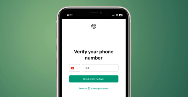 ChatGPT đăng ký bằng số điện thoại Việt Nam