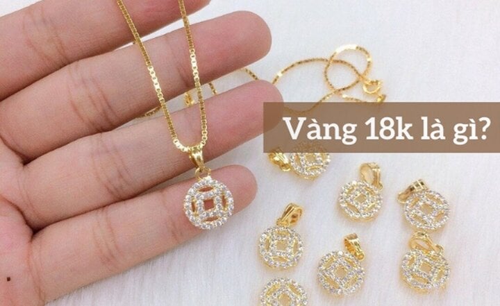 Vàng 18K có hàm lượng vàng chiếm 75%. (Ảnh minh họa)