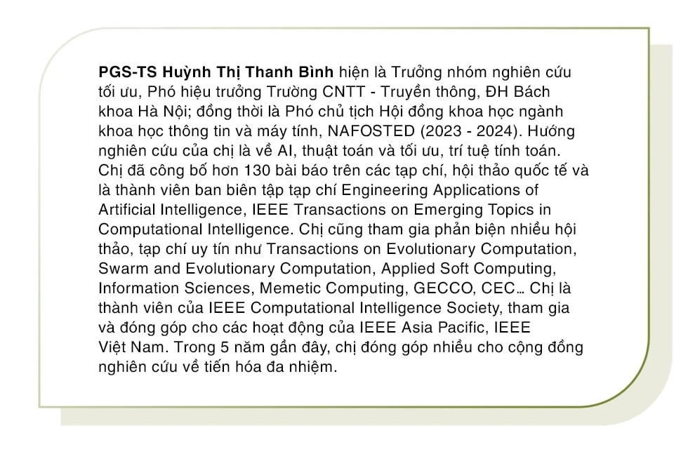 PGS-TS Huỳnh Thị Thanh Bình: “Tối ưu hóa nhiều khi chính là thuận theo tự nhiên” - Ảnh 5.