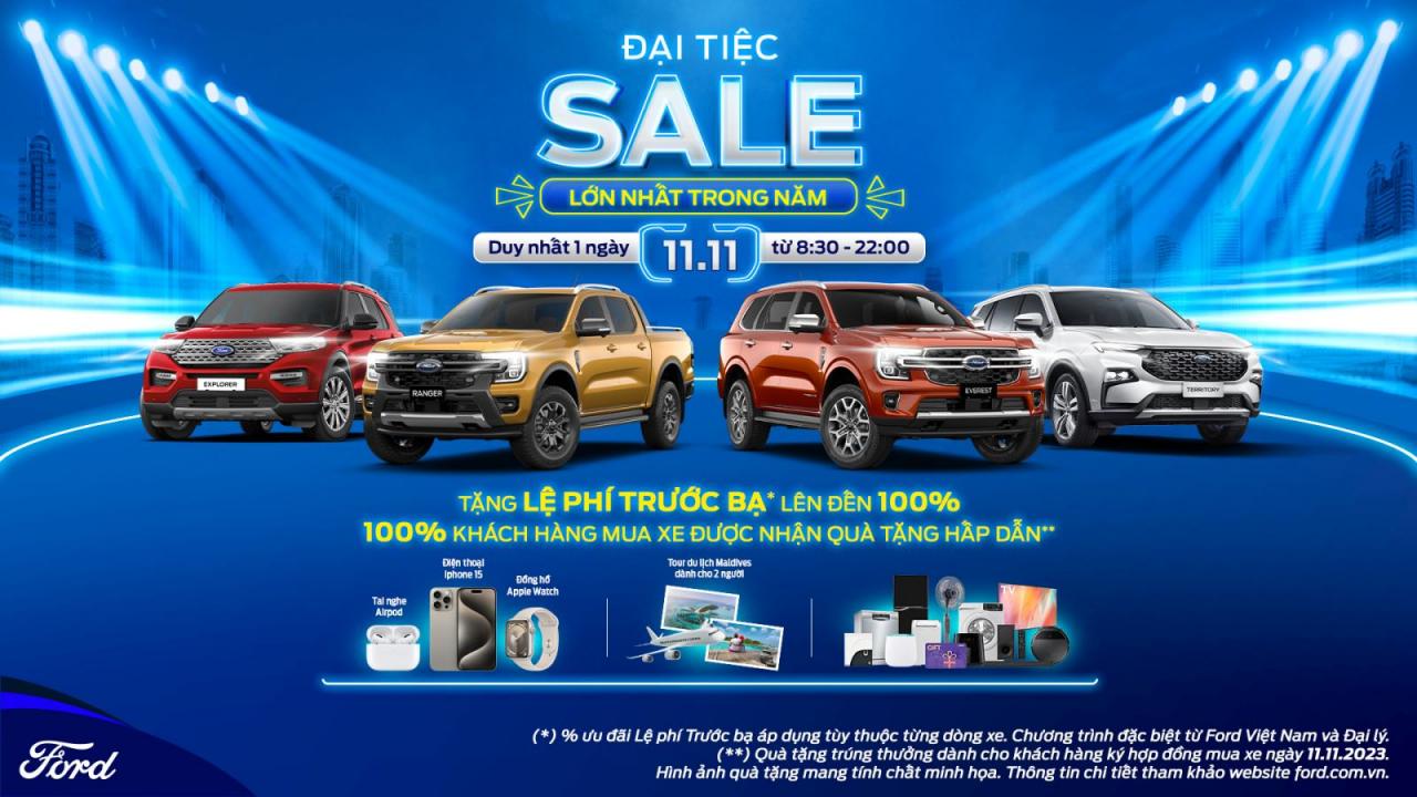 Chương trình "Đại tiệc Sale" diễn ra vào ngày 11/11