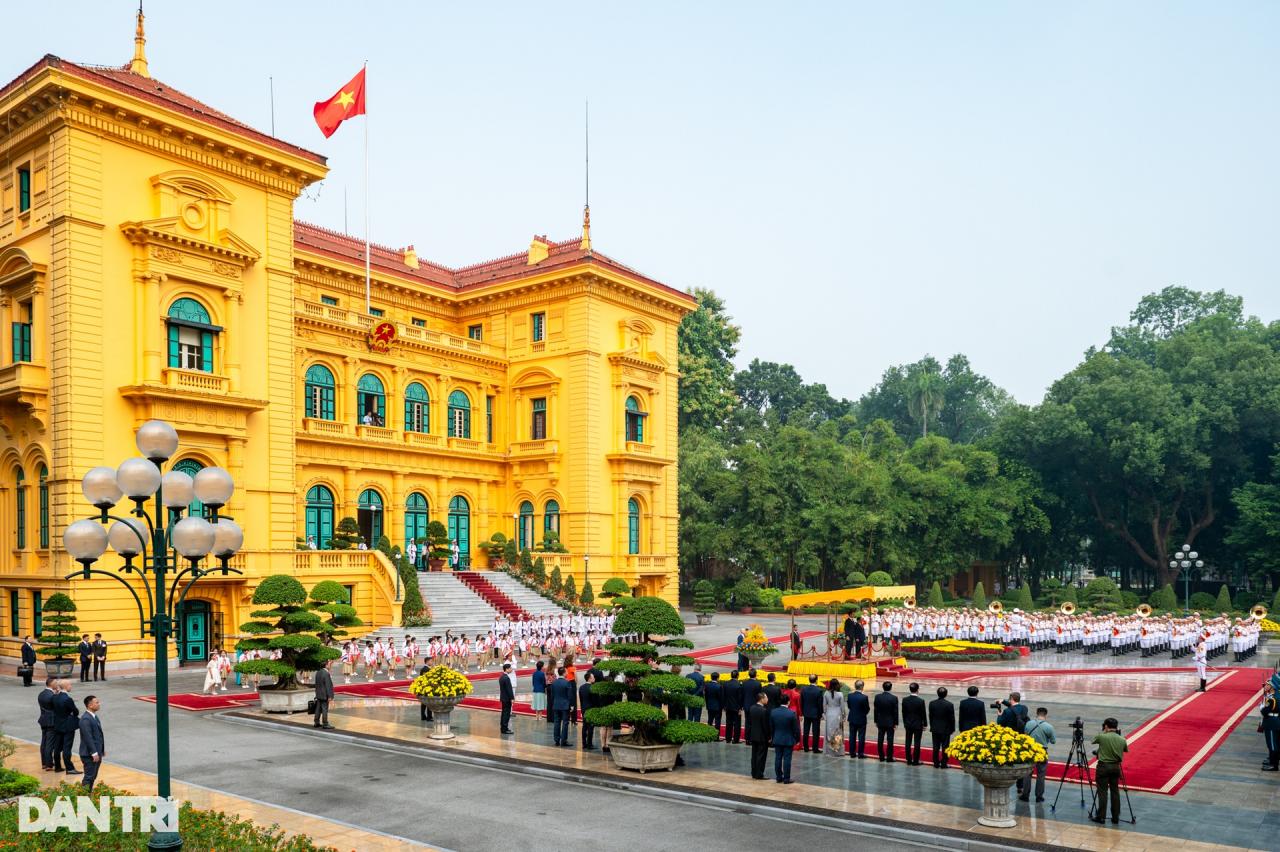 Thủ tướng Phạm Minh Chính chủ trì lễ đón Thủ tướng Hà Lan thăm Việt Nam - 1