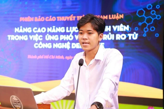 Thủ khoa trường luật tìm ra cách ứng phó với rủi ro từ công nghệ Deepfake - Ảnh 1.