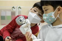 Small robots have been used as teaching aids in Korean kindergartens. Photo: Getty Images